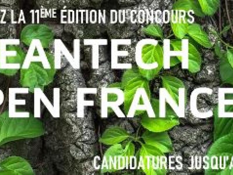 Appel à candidature cleantech open France 2020