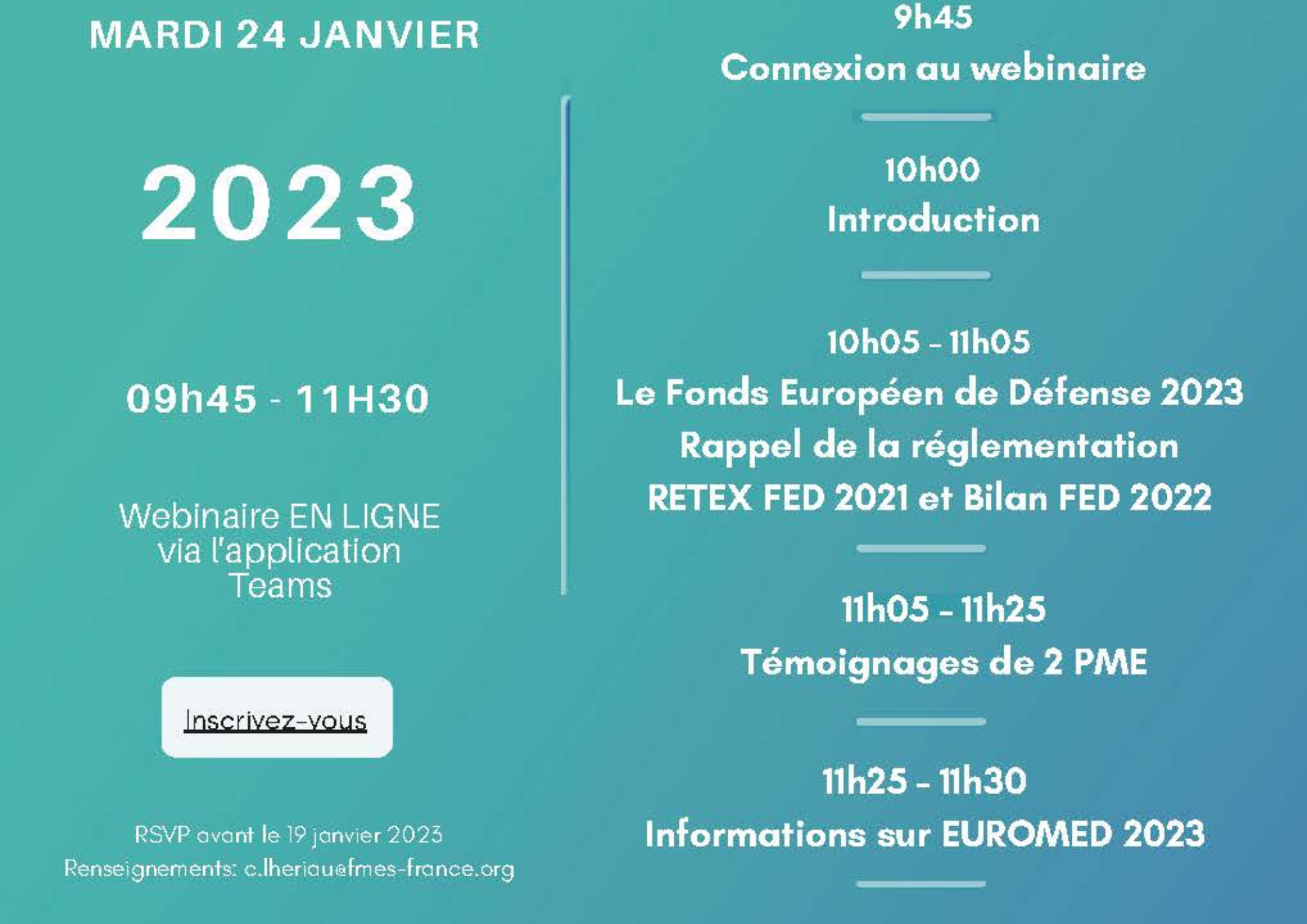 Webinaire : le Fonds Européen de Défense 2023 et ses opportunités pour les PME