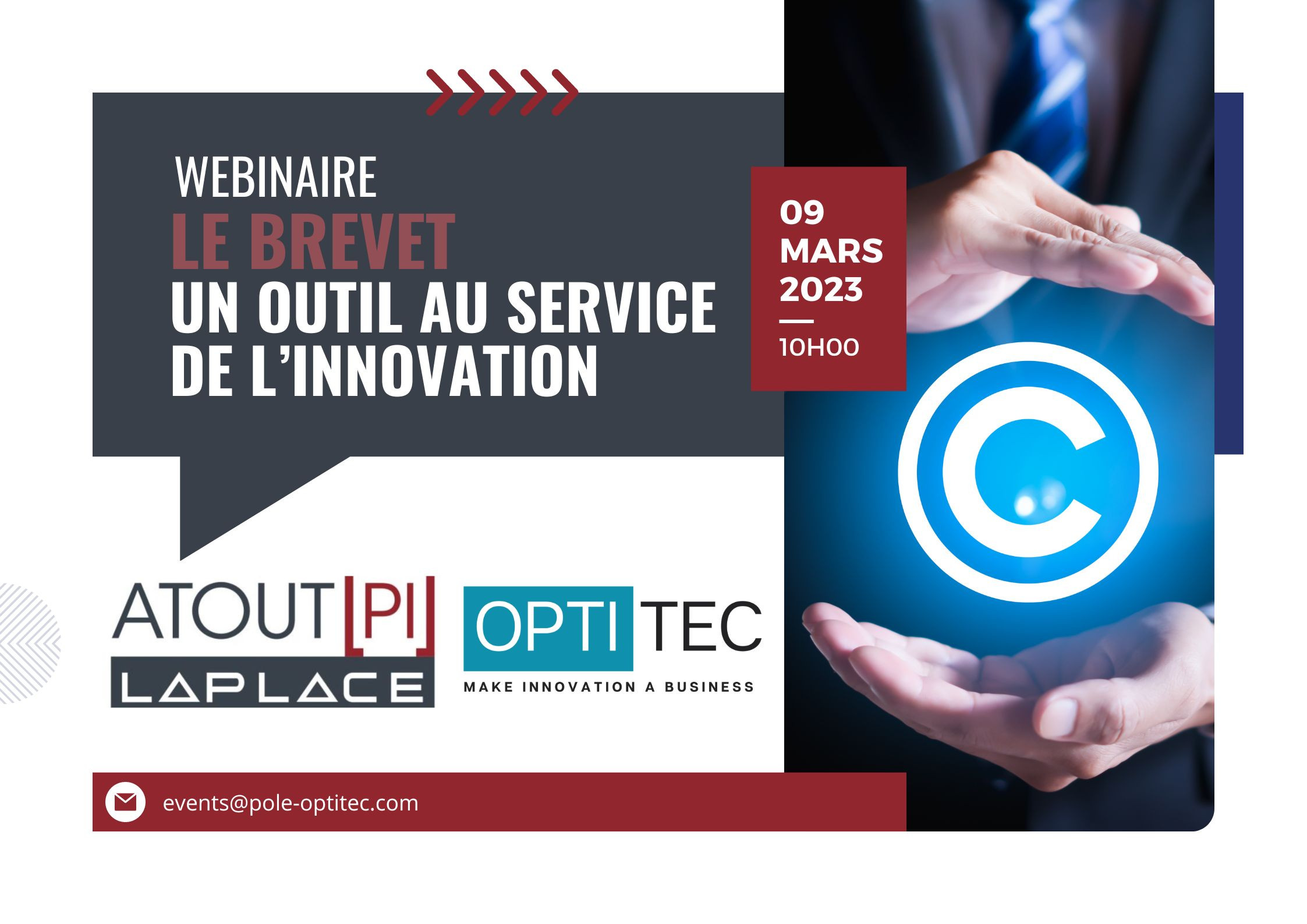 Webinaire « Le brevet, un outil au service de l’innovation »