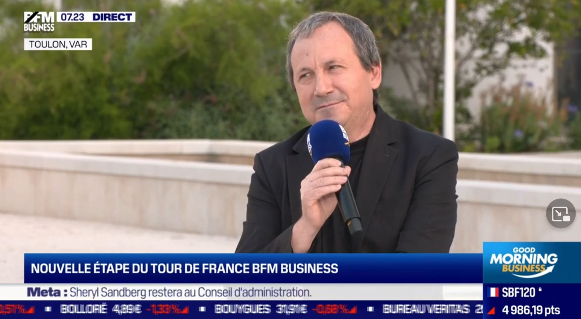 Interview de Marc Ricci, Directeur Général du Pôle OPTITEC dans l'émission Good Morning Business